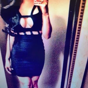 Black bandage dress